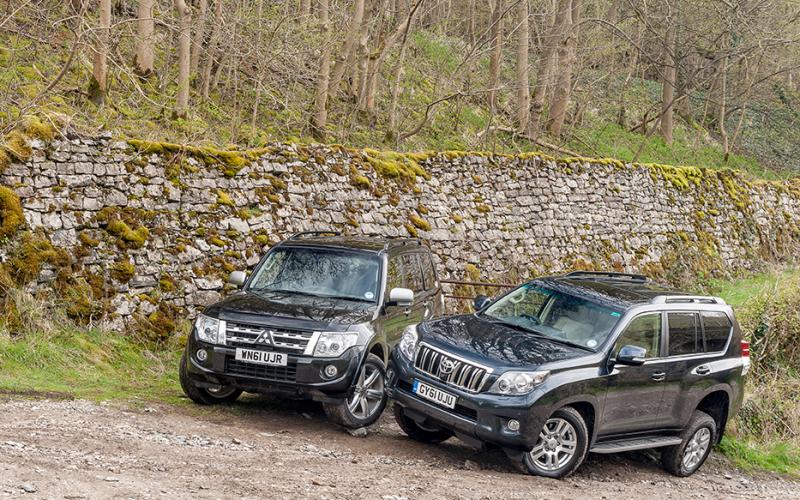 The Shock Of The Old Group Test Mitsubishi Shogun Vs Toyota